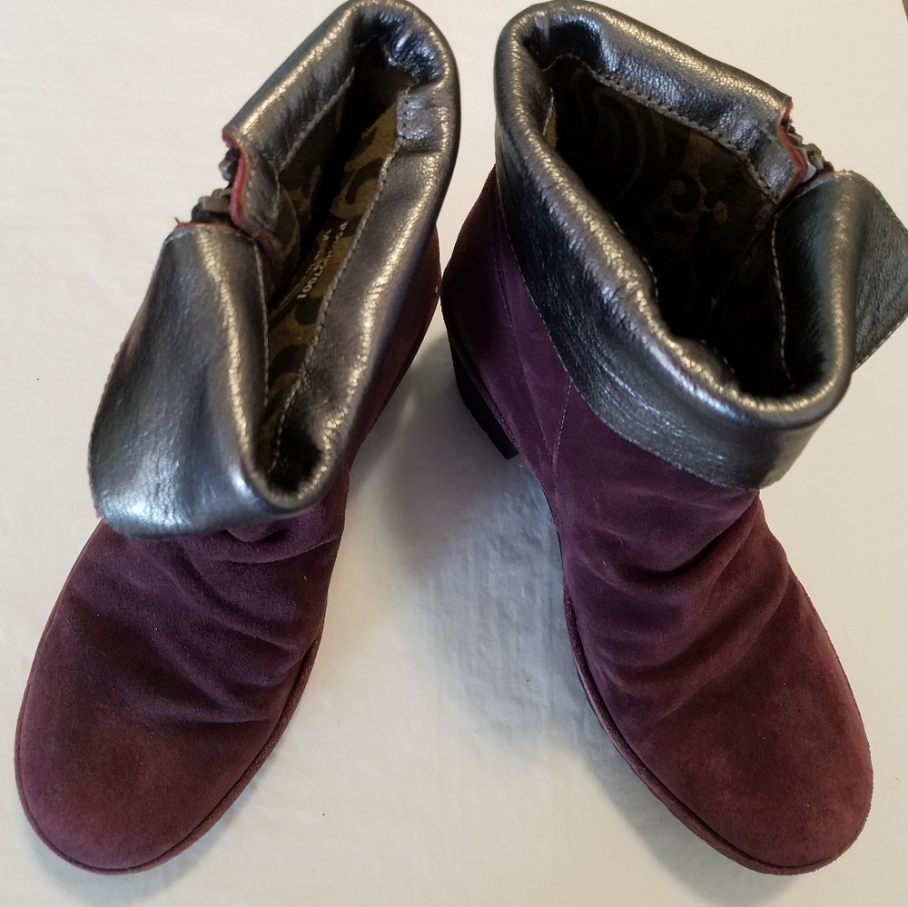 Fly London suede leather booties